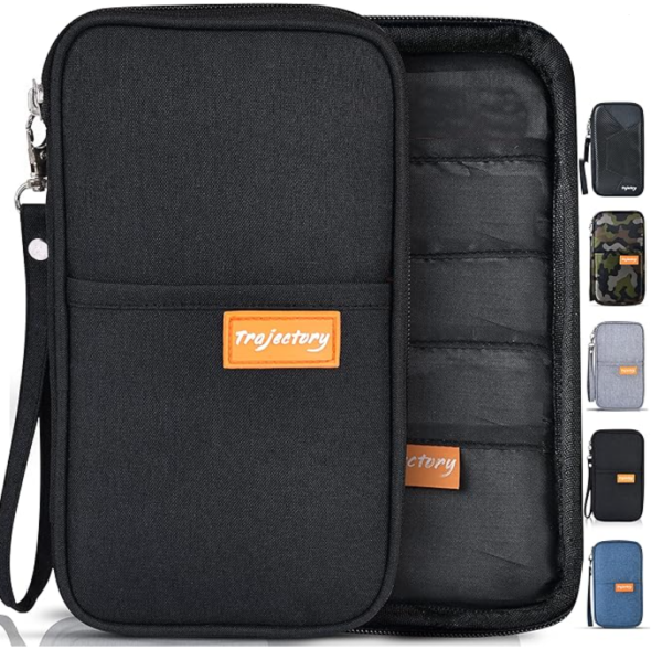 Trajectory Polyester Travel Passport and Card Holder